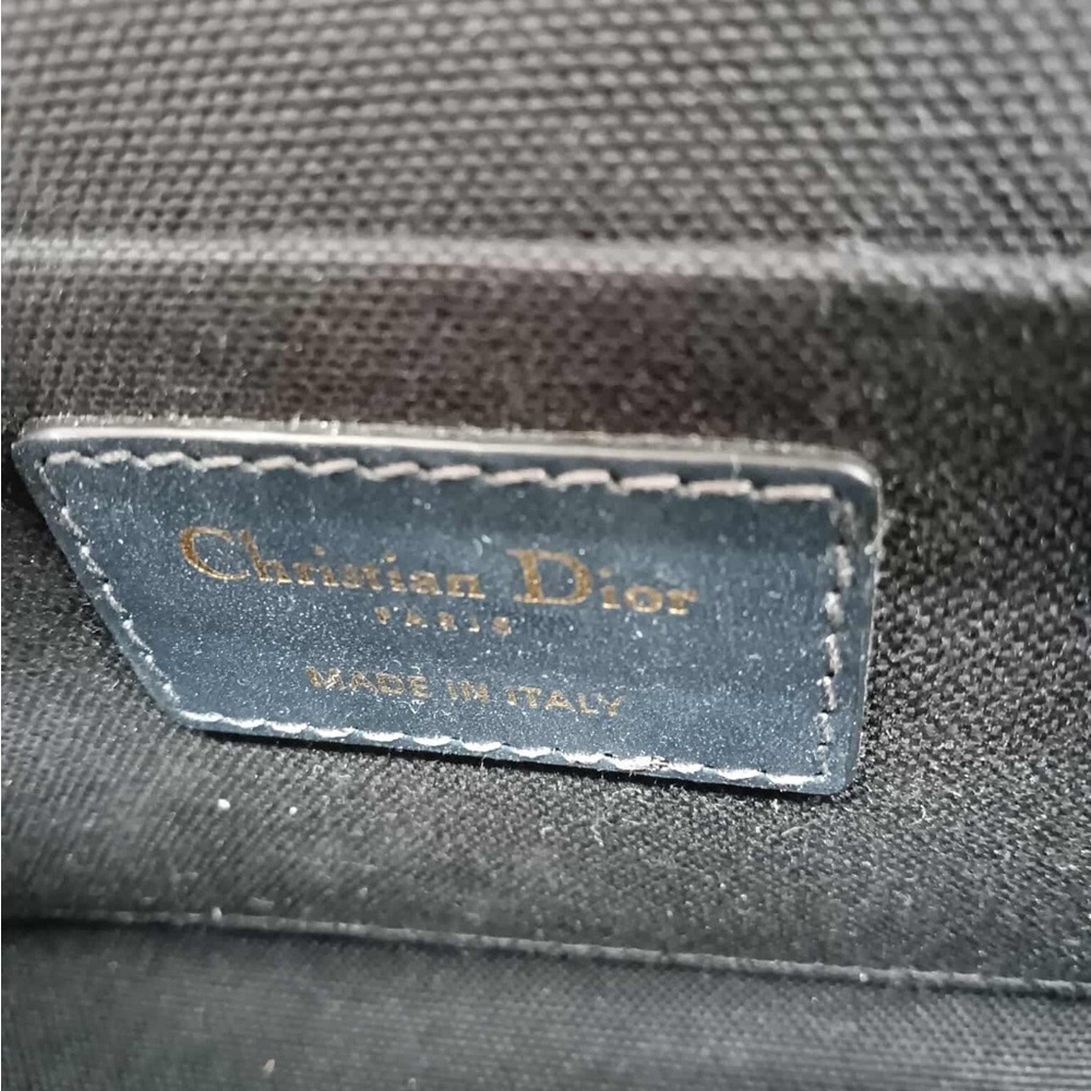 Dior Monogram Blue and Gold Clutch - Picture 2 of 16